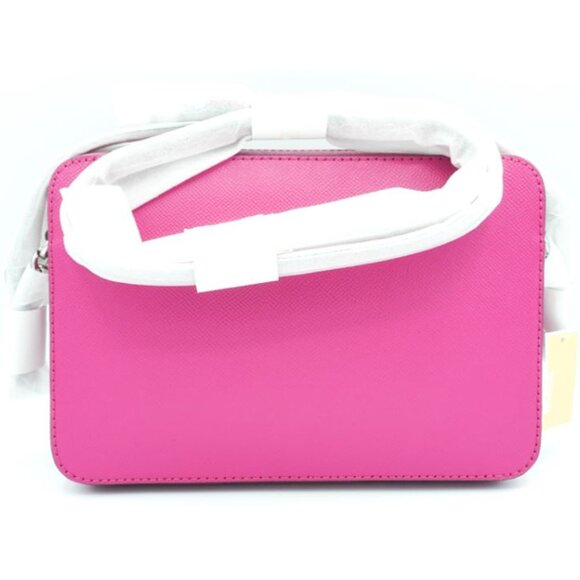 NWT Michael Kors Jet Set Large Crossbody- Deep Fuchsia (Pink) - Picture 3 of 5